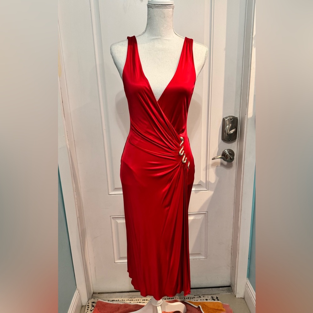 Roberto Cavalli v-neck dress